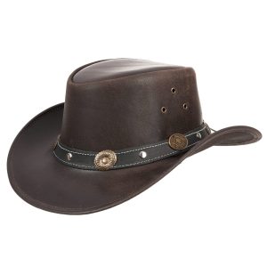 LEATHER COWBOY HAT