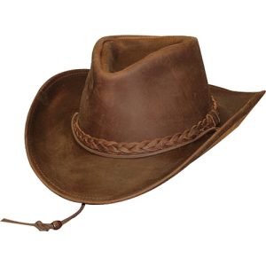 LEATHER COWBOY HAT