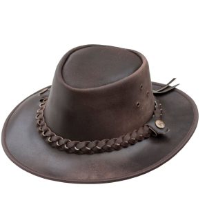 LEATHER COWBOY HAT