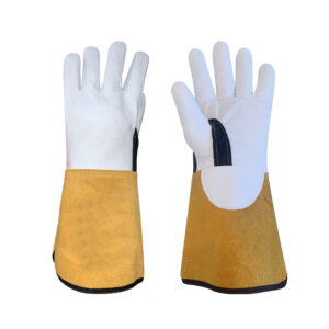 Heat Resistant Industrial Leather Welding Gloves