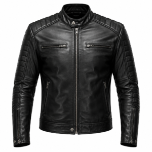 Black Motor Bike Leather Jacket
